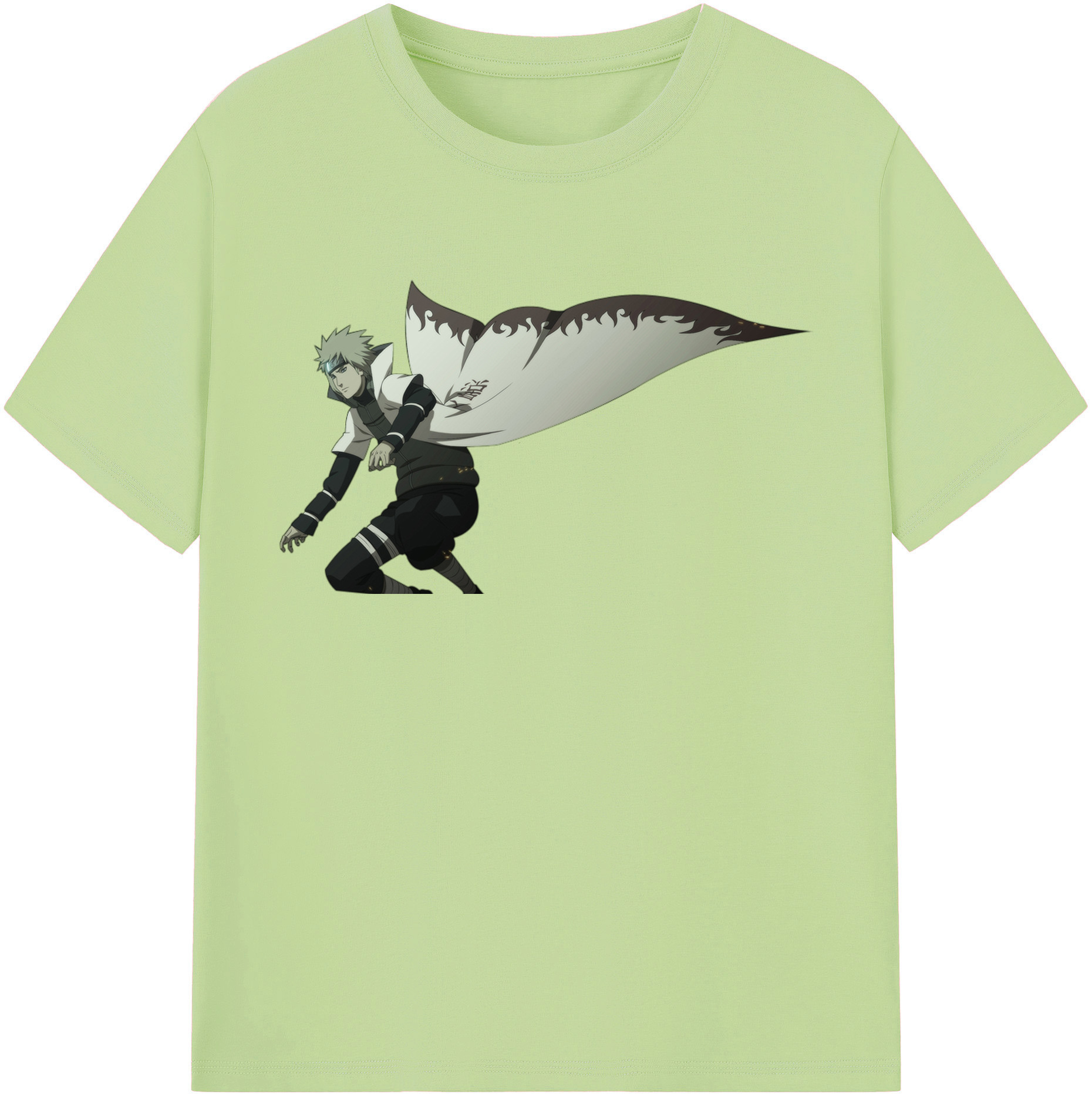 （画像用） NARUTO -ナルト- 波風 ミナト Namikaze Minato 綿100％半袖Tシャツ（フロントプリント）